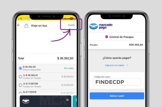 Pasajes en micro con 20% OFF